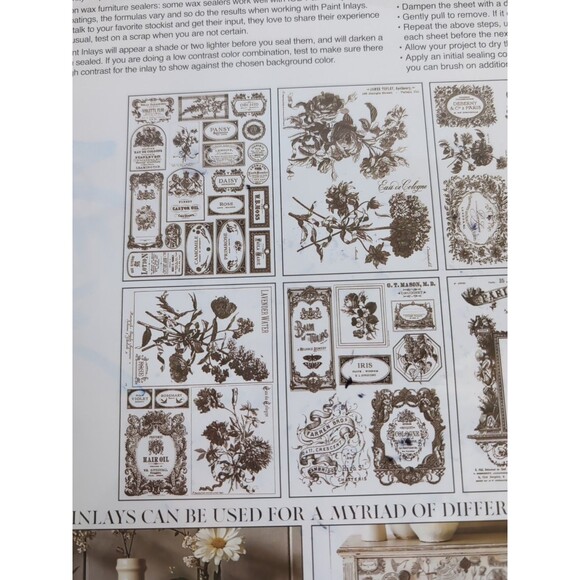 Iron Orchid Designs IOD - Floriography Paint Inlay - Picture 4 of 6